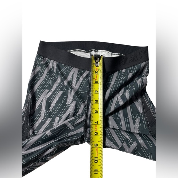 Nike Pro Hypercool Leggings Womens Medium Mesh Panels Gray Athletic running Gym - Picture 4 of 8